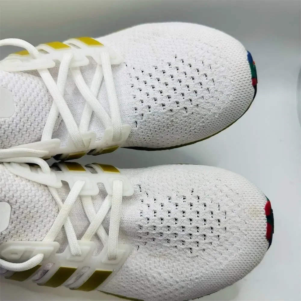 adidas UltraBoost 5.0 DNA Title IX Womens Sneakers White/Gold Size 7.5 | EUC